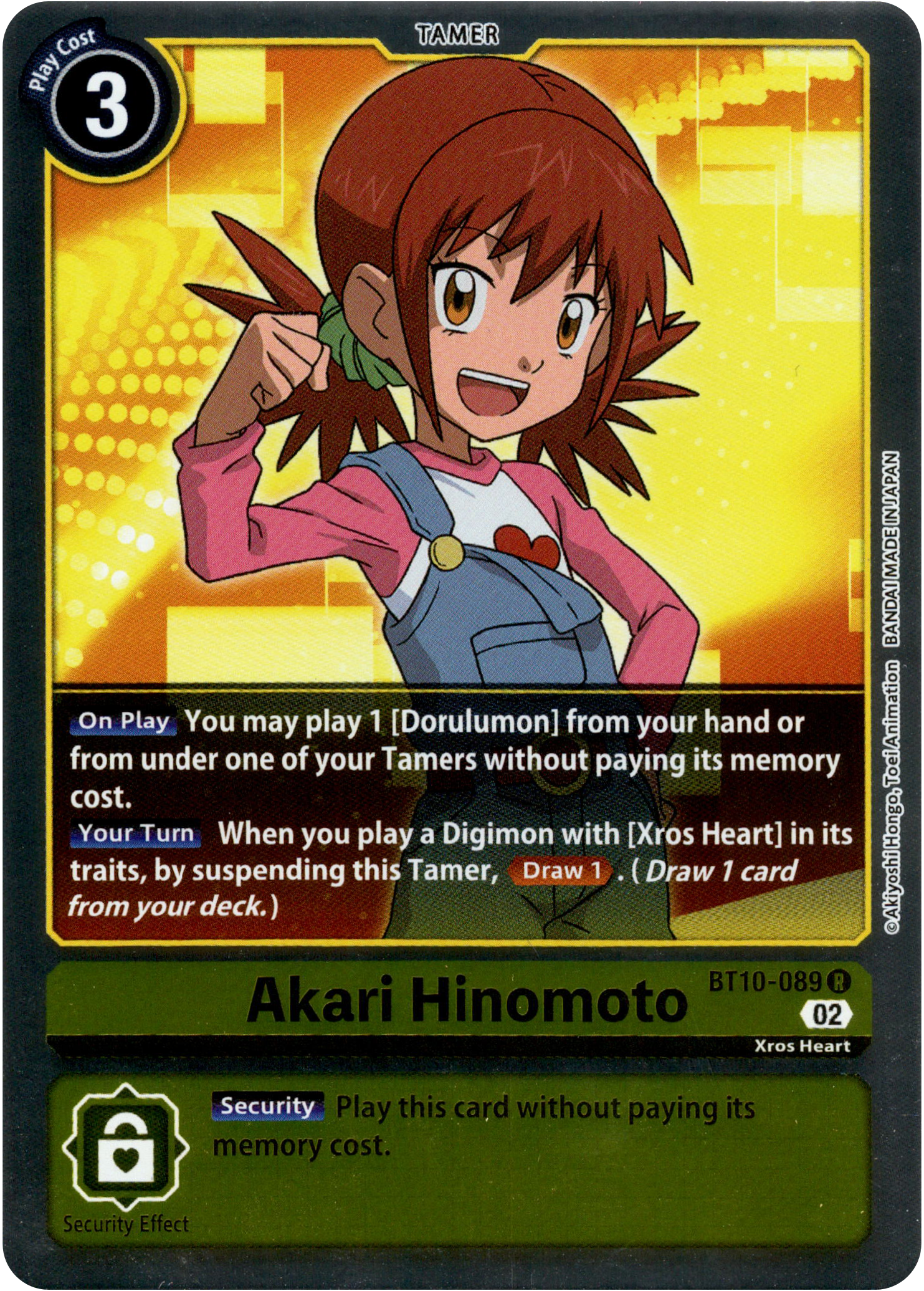Akari Hinomoto - BT10-089 R - Xros Encounter - Foil - Card Cavern