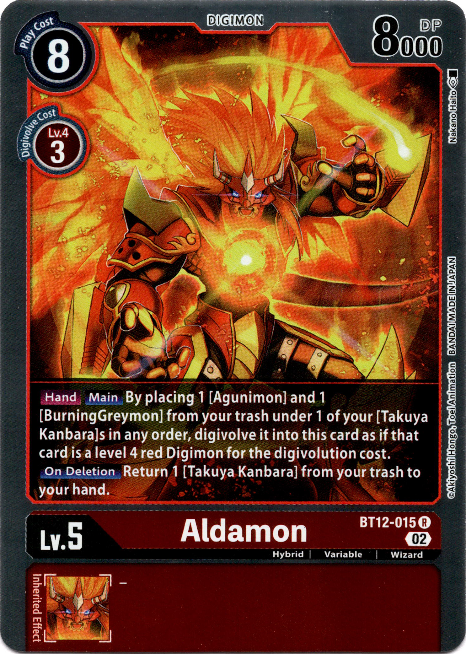 Aldamon - BT12-015 R - Across Time - Foil - Card Cavern
