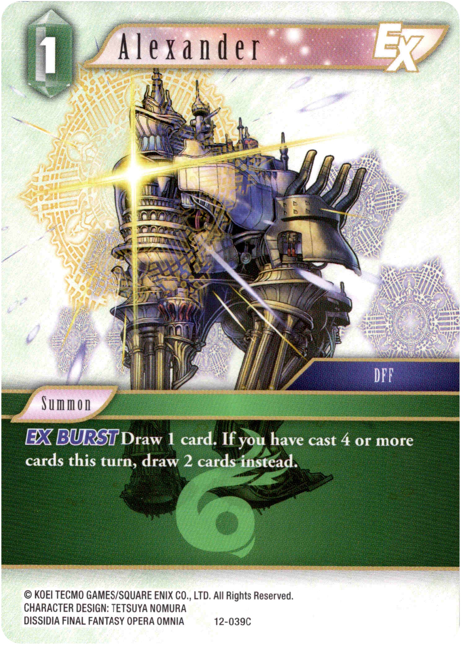 Alexander - 12-039C - Opus XII - Card Cavern