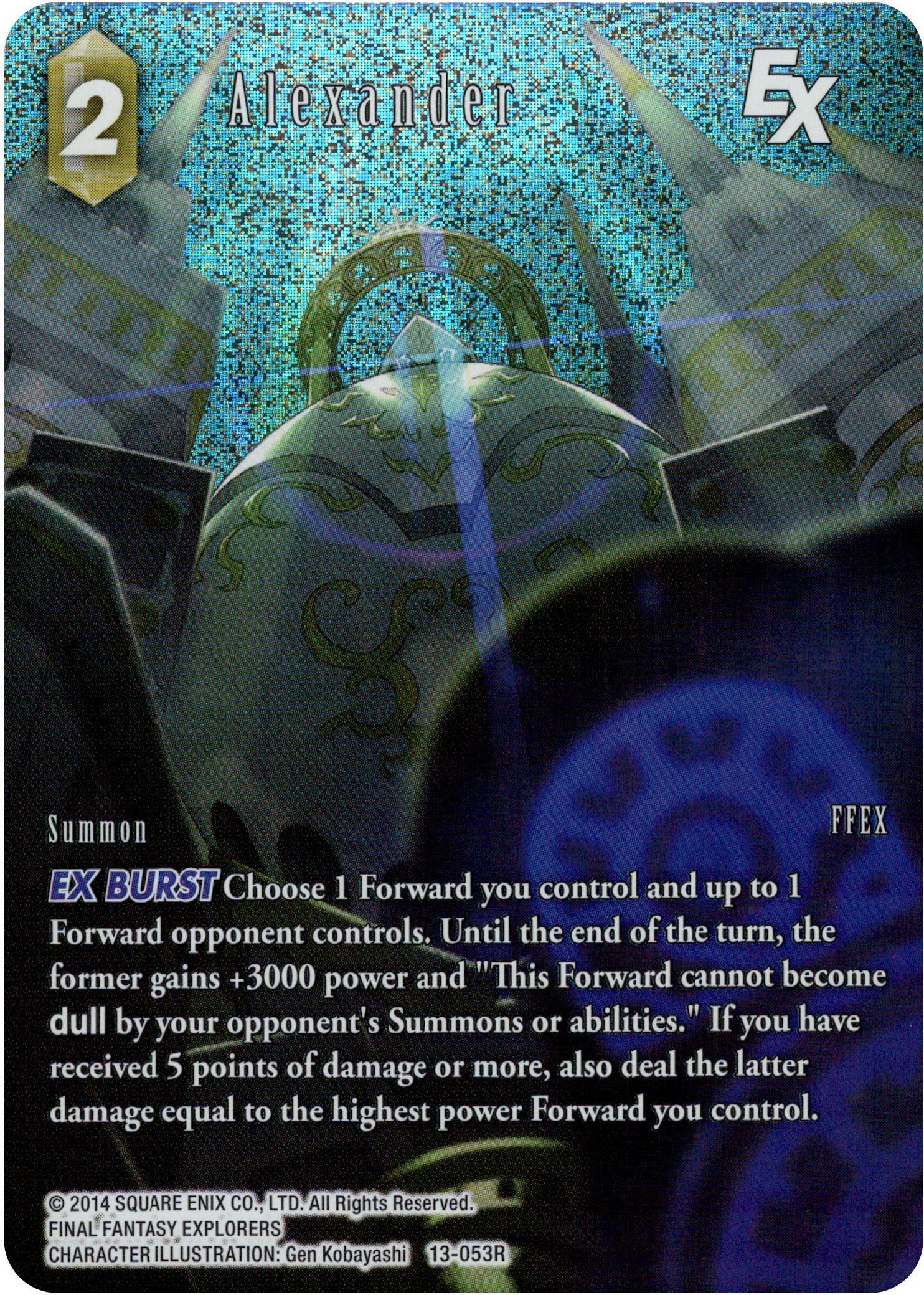 Alexander Full Art - 13-053R - Opus XIII - Card Cavern