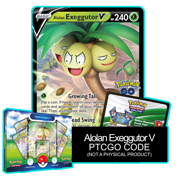 Alolan Exeggutor V SWSH225 PTCGO Code – Card Cavern Trading Cards, LLC