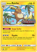 Alolan Raichu Prerelease - SM72 - Promo - Card Cavern