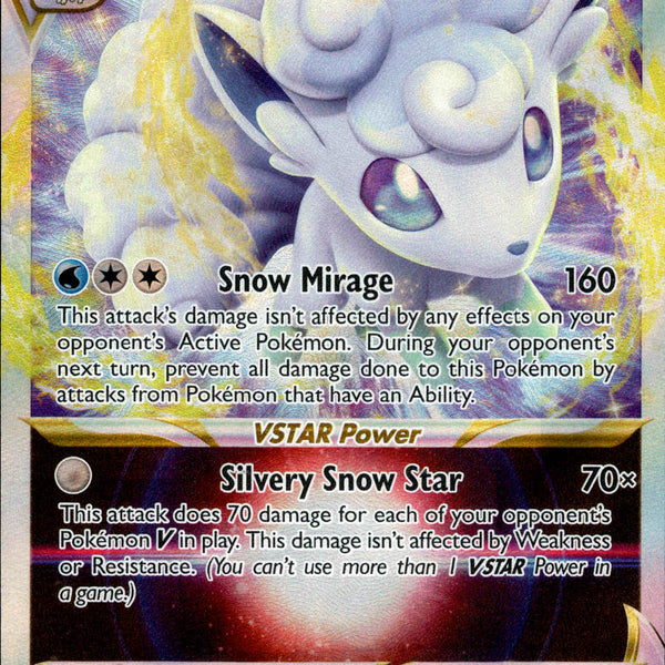 alolan vulpix vstar pokemon card Alolan Vulpix VSTAR - 034/195 - Silver Tempest