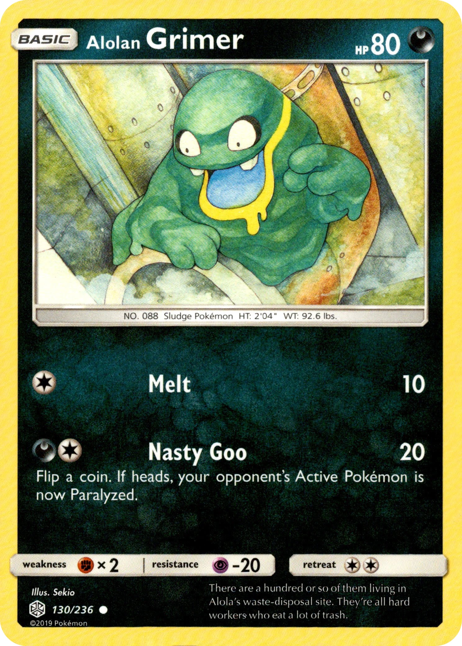 Alolan Grimer - 130/236 - Cosmic Eclipse - Card Cavern