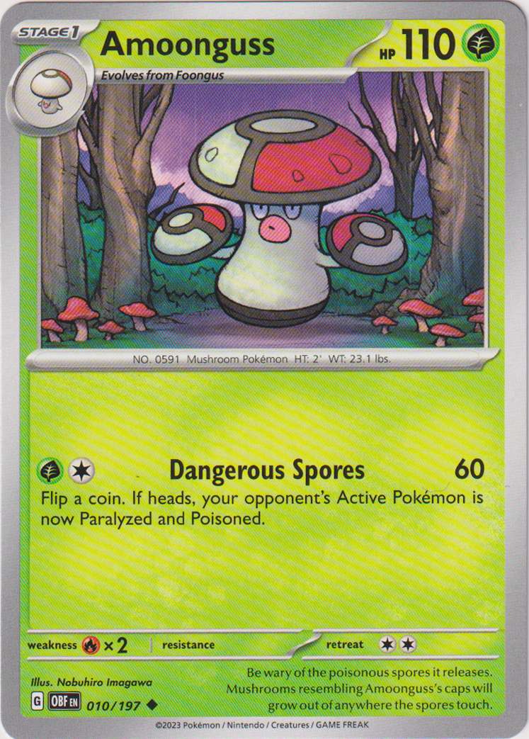 Amoonguss - 010/197 - Obsidian Flames - Card Cavern