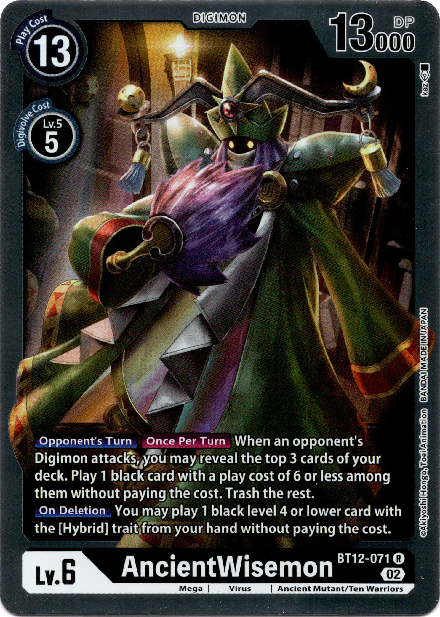 AncientWisemon - BT12-071 R - Across Time - Foil - Card Cavern