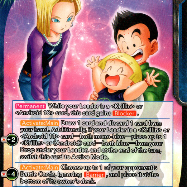 Android 18, Krillin, and Maron, Family United - BT20-030 R - Power