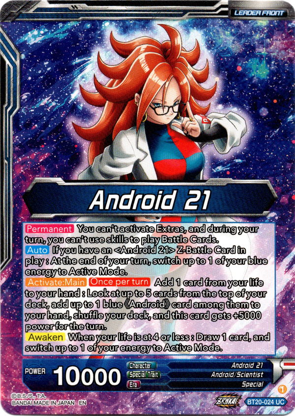 Android 21 // Android 21, the Nature of Evil - BT20-024 UC - Power Absorbed - Card Cavern
