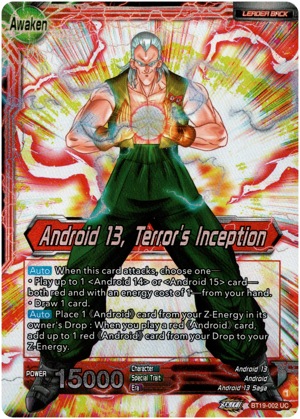 Gero's Supercomputer // Android 13, Terror's Inception - BT19-002 - Fighter's Ambition - Foil - Card Cavern