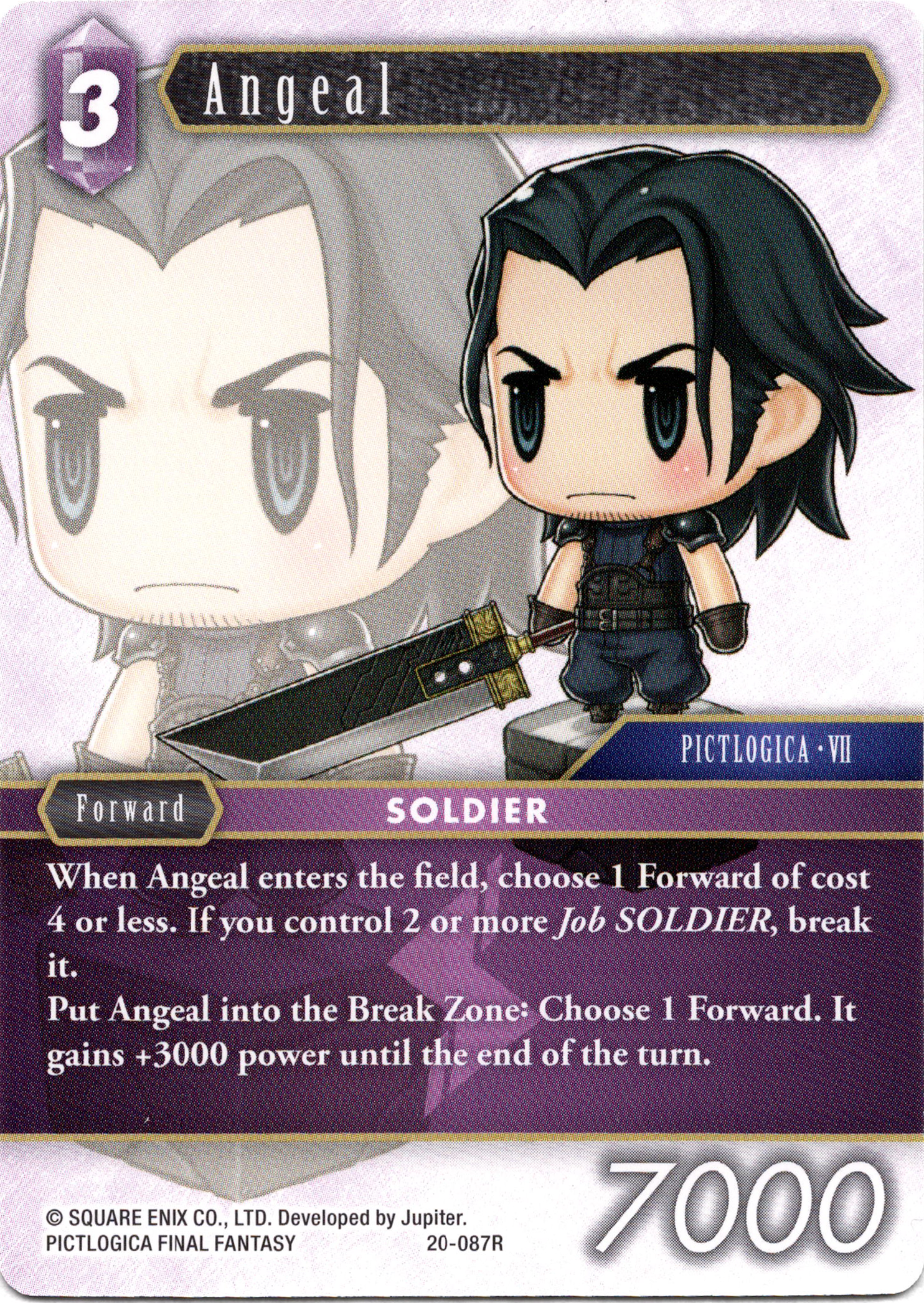 Angeal - 20-087R - Dawn of Heroes - Card Cavern