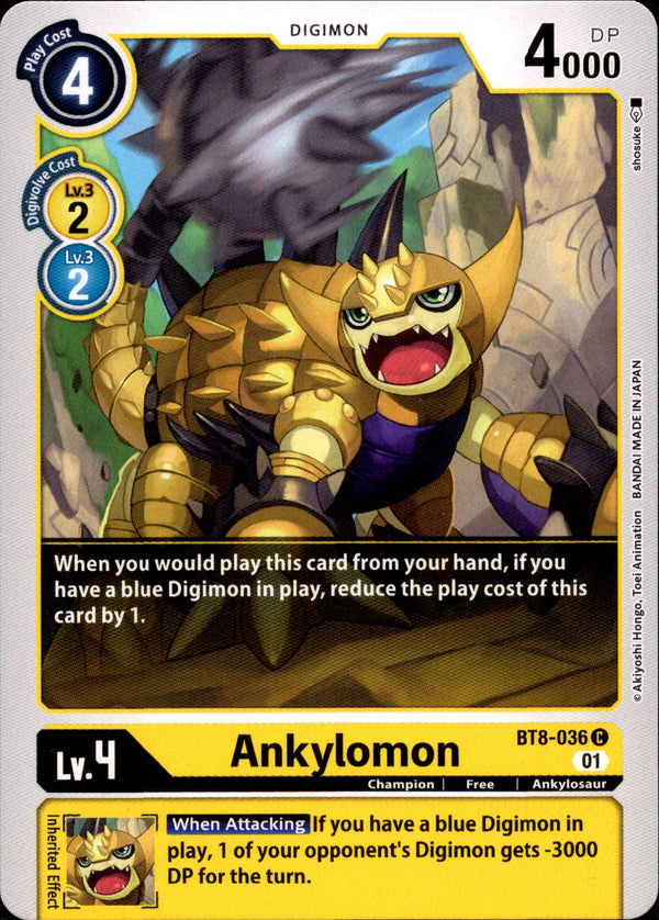 Ankylomon - BT8-036 C - New Awakening - Card Cavern