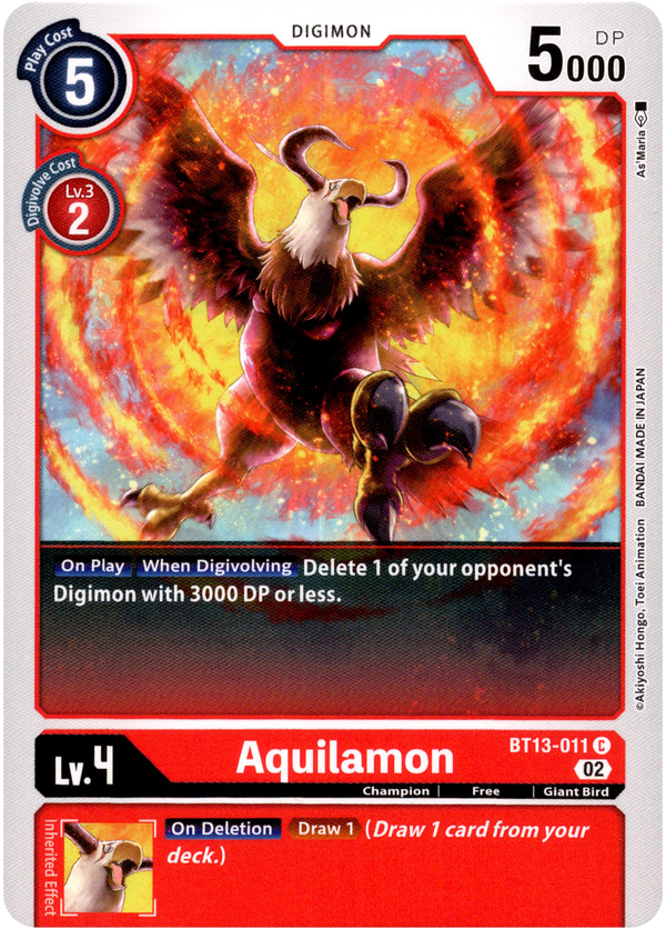 Aquilamon - BT13-011 C - Versus Royal Knight - Card Cavern
