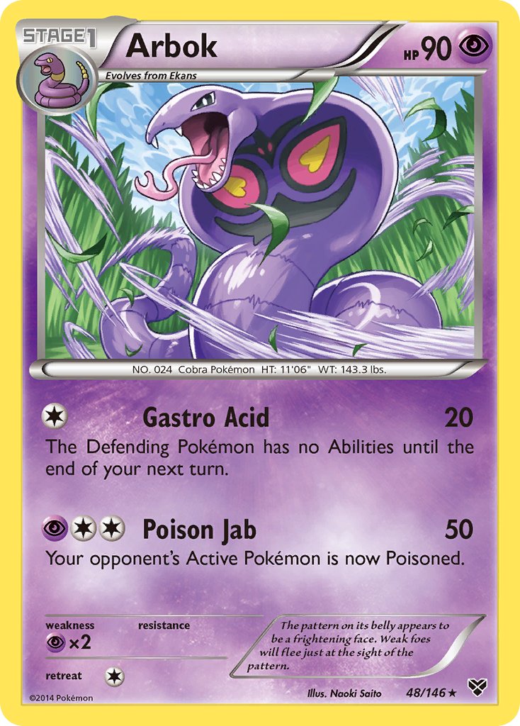Arbok - 48/146 - XY Base - Card Cavern