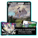 Arceus V SWSH204 Pokemon TCG Live Code - Card Cavern