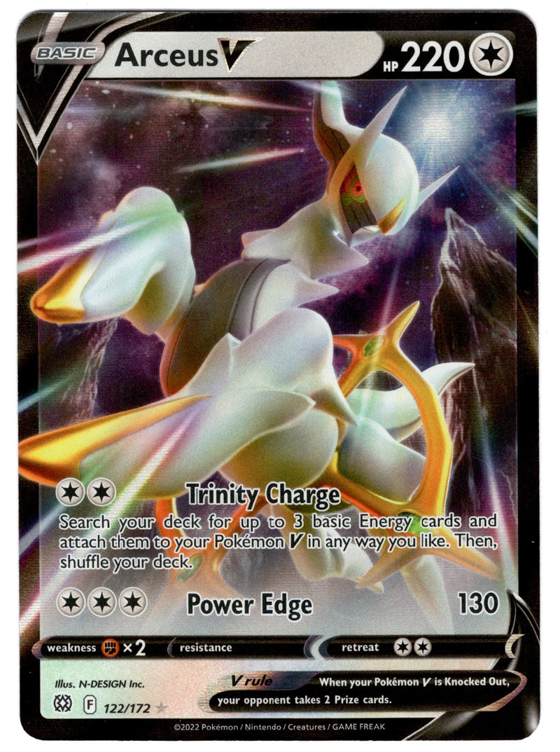 arceus holographic card Arceus V - 122/172 - Brilliant Stars
