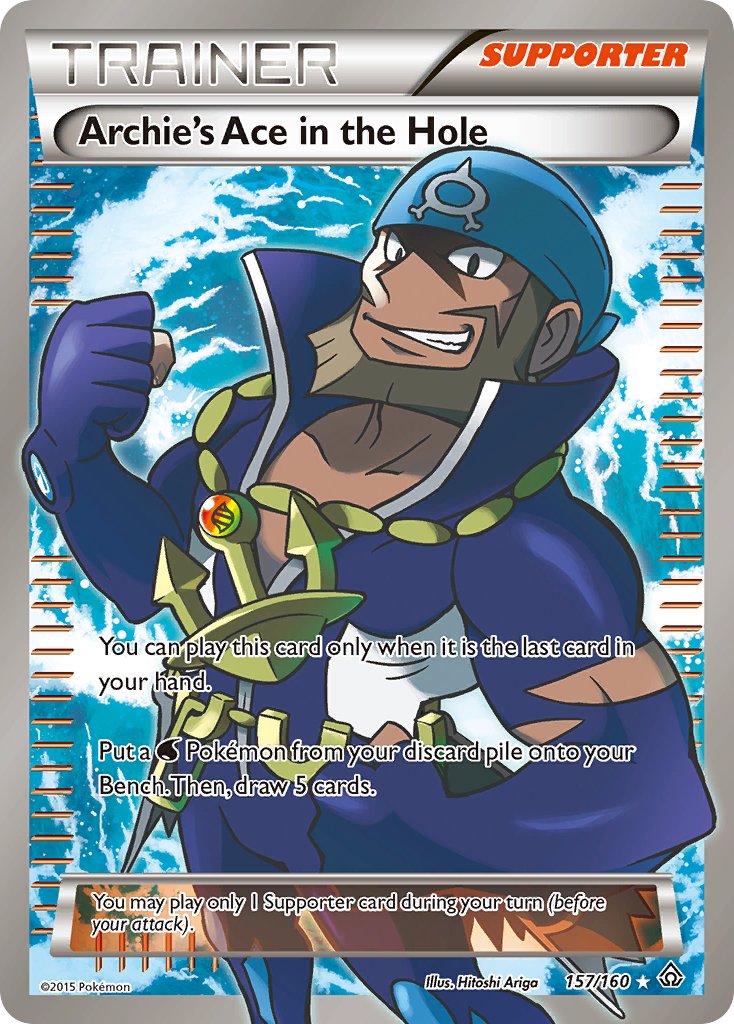 Archie's Ace in the Hole Full Art - 157/160 - Primal Clash - Holo - Card Cavern
