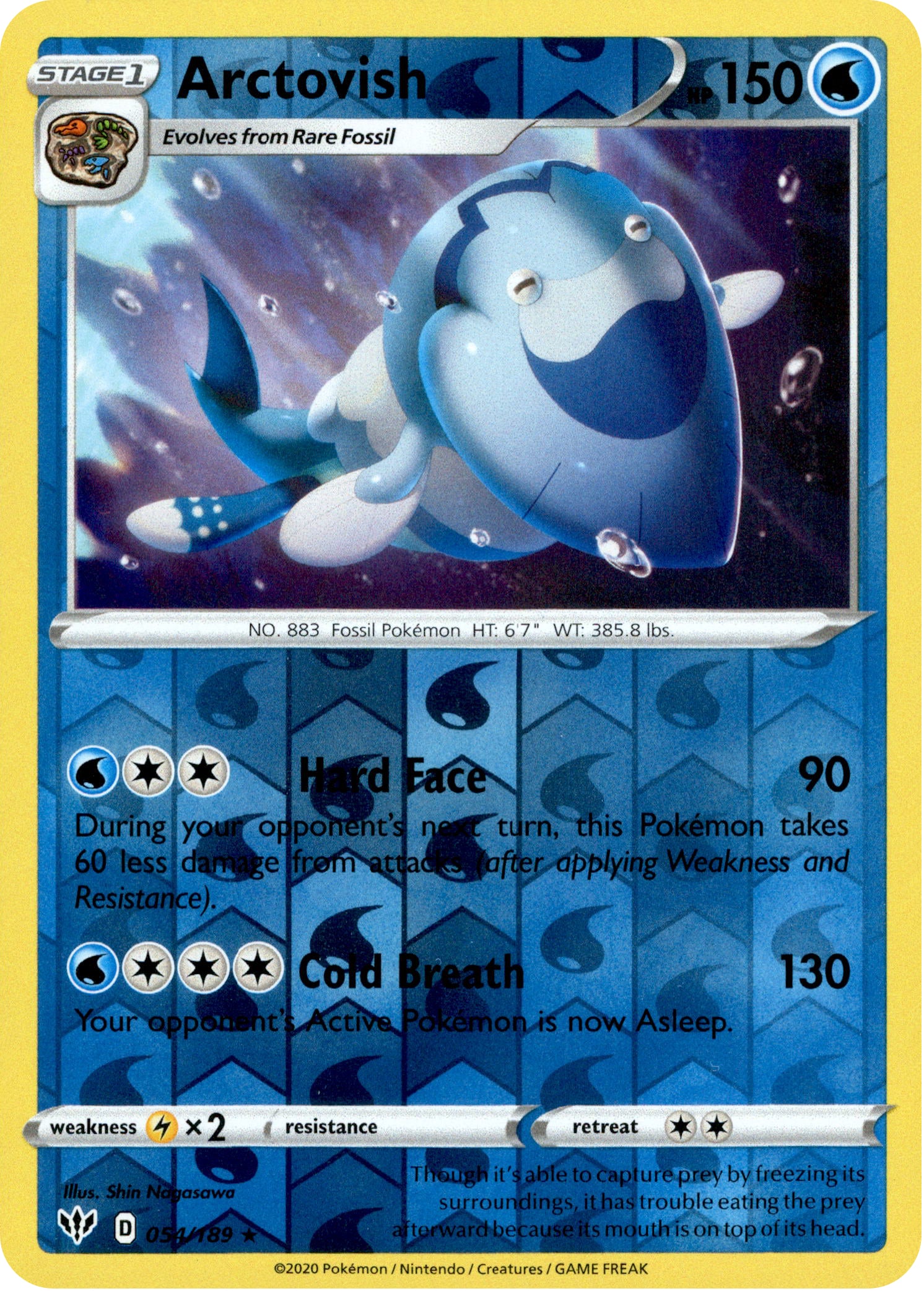 Arctovish - 54/189 - Darkness Ablaze - Reverse Holo - Card Cavern