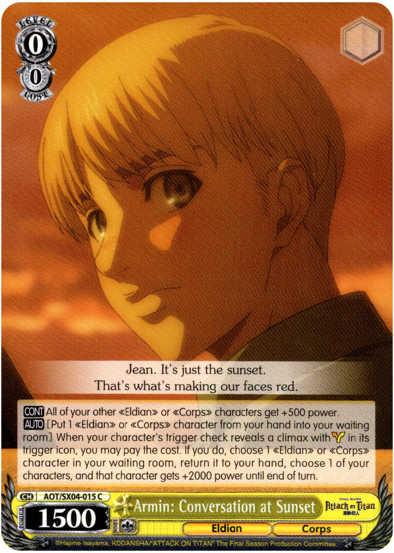 Armin: Conversation at Sunset - AOT/SX04-015 C - Card Cavern