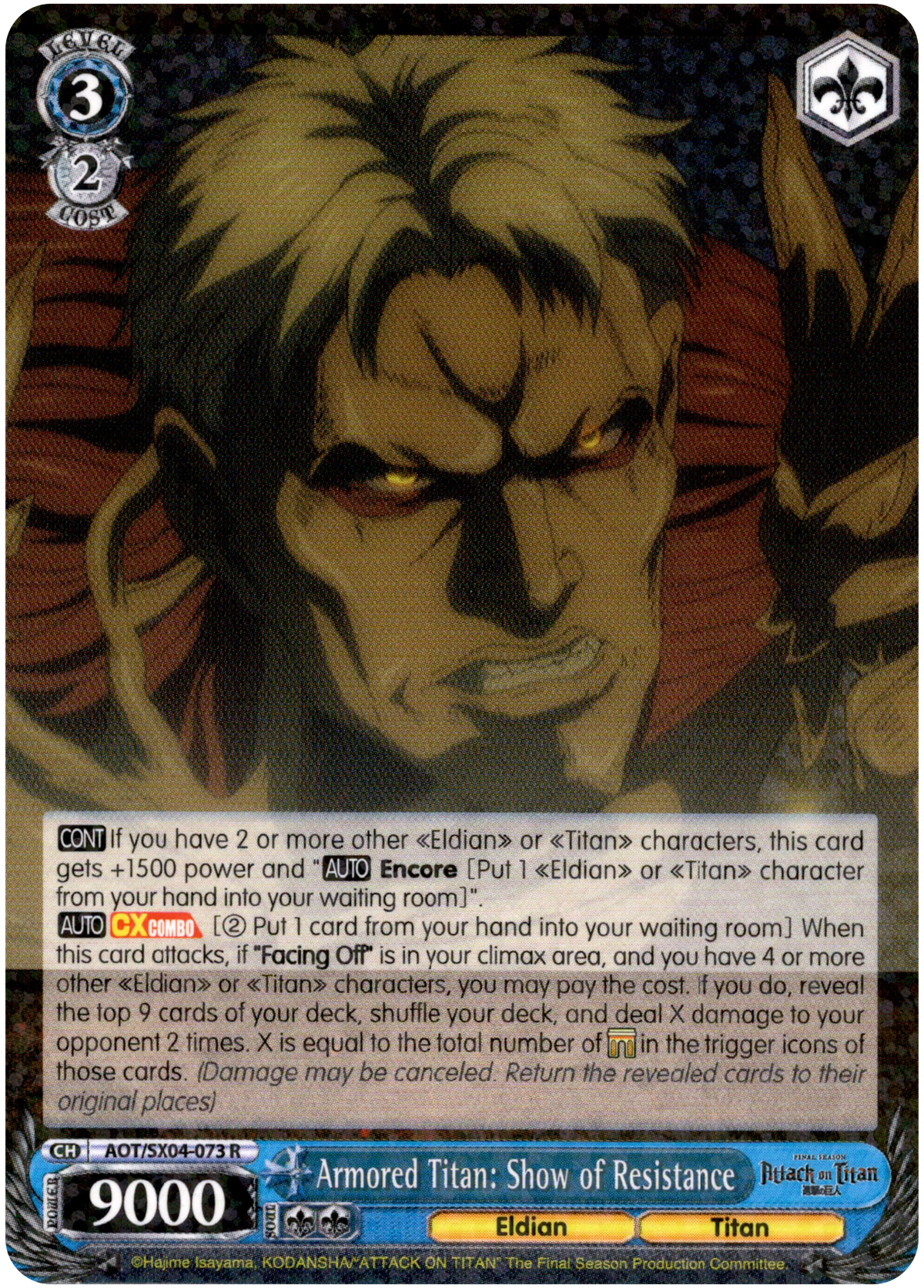 Armored Titan: Show of Resistance - AOT/SX04-073 R - Card Cavern