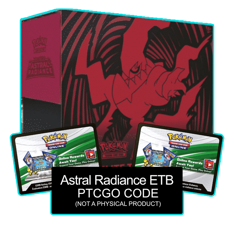 Astral Radiance ETB - Sleeves and Deck Box - PTCGL Code - Card Cavern