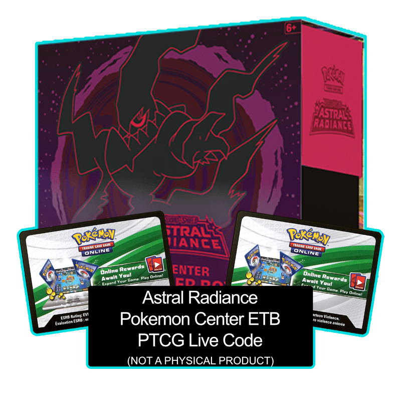 Astral Radiance Pokemon Center ETB - Sleeves and Deck Box - Pokemon TCG Live Code - Card Cavern