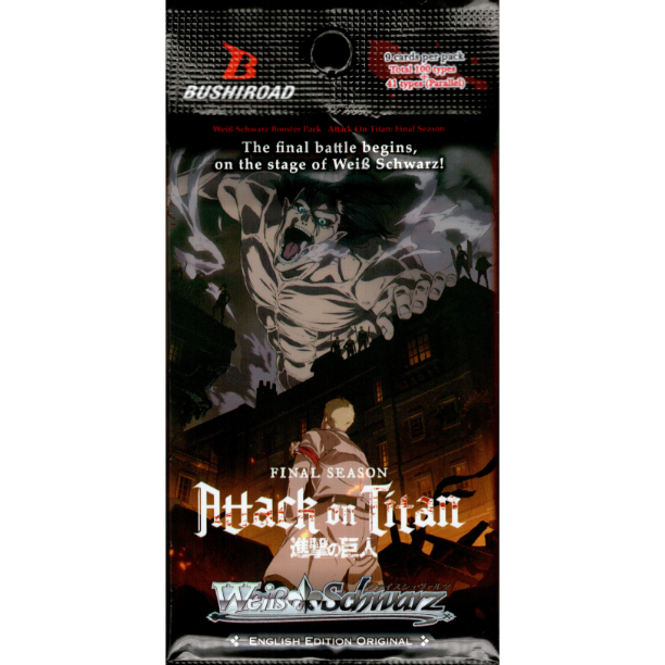 Attack On Titan: Final Season Booster Pack - Card Cavern