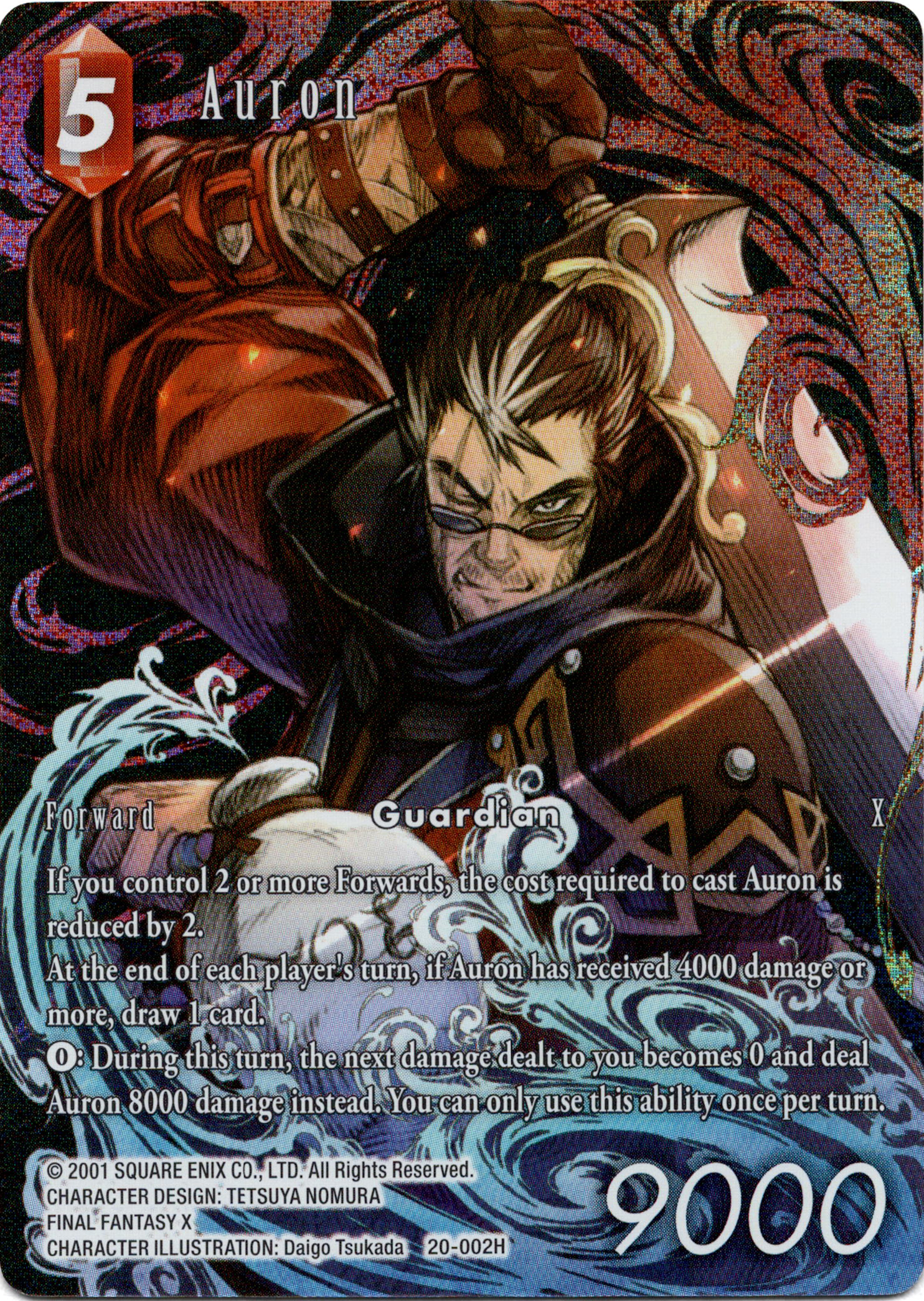 Auron Full Art - 20-002H - Dawn of Heroes - Foil - Card Cavern