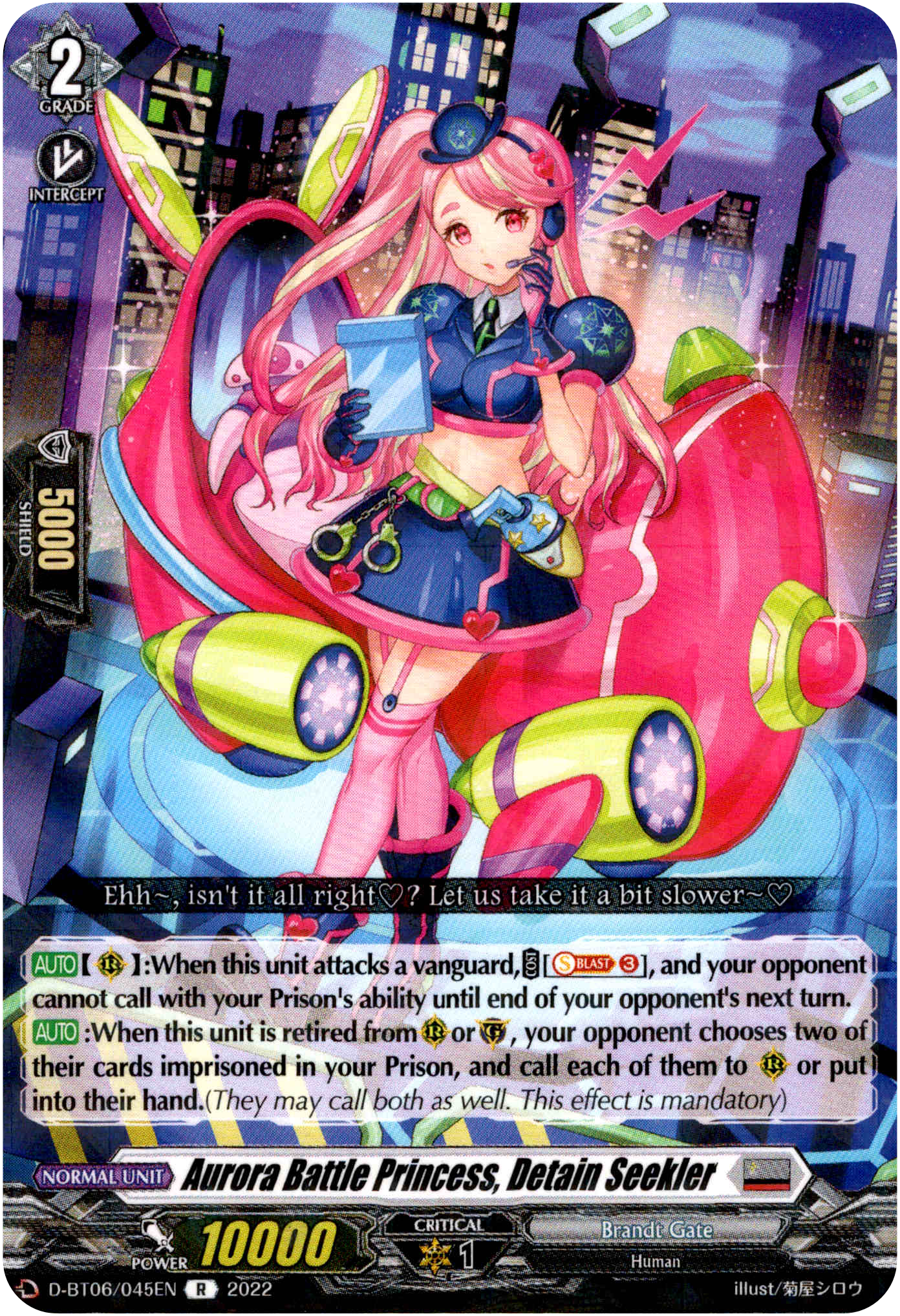 Aurora Battle Princess, Detain Seekler - D-BT06/045EN - Blazing Dragon Reborn - Card Cavern
