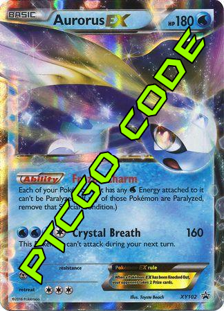 Aurorus EX XY102 [XY Promos] Lightly Played Holofoil