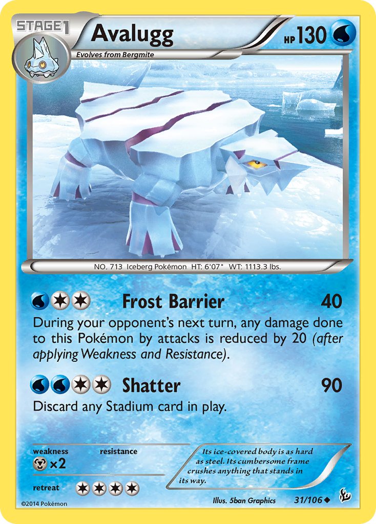 Avalugg - 31/106 - Flashfire - Card Cavern