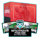 Battle Styles ETB - Single Strike Urshifu - Sleeves and Deck Box PTCGO Code - Card Cavern