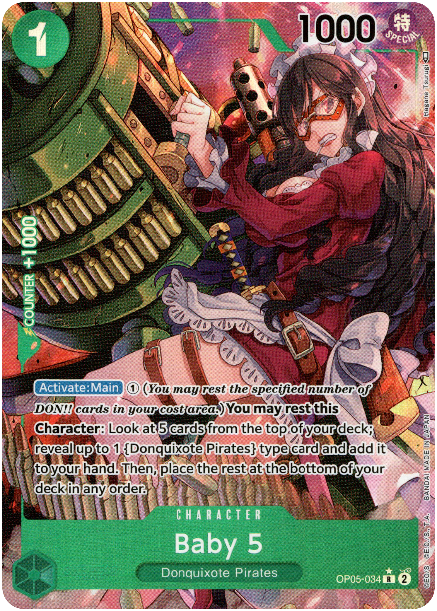 Baby 5 Alternate Art - OP05-034 - Awakening of the New Era - Foil - Card Cavern