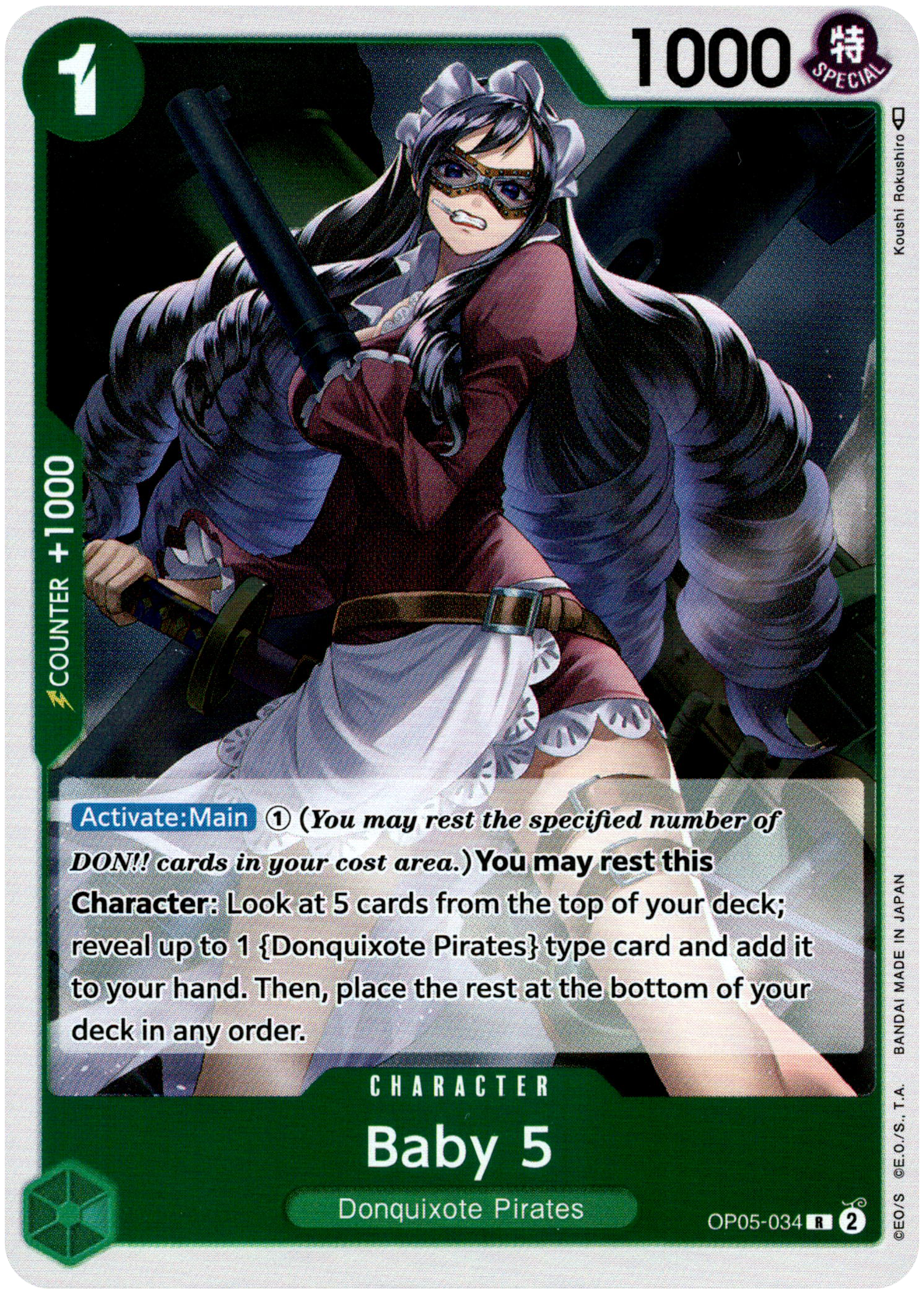 Baby 5 - OP05-034 - Awakening of the New Era - Foil - Card Cavern