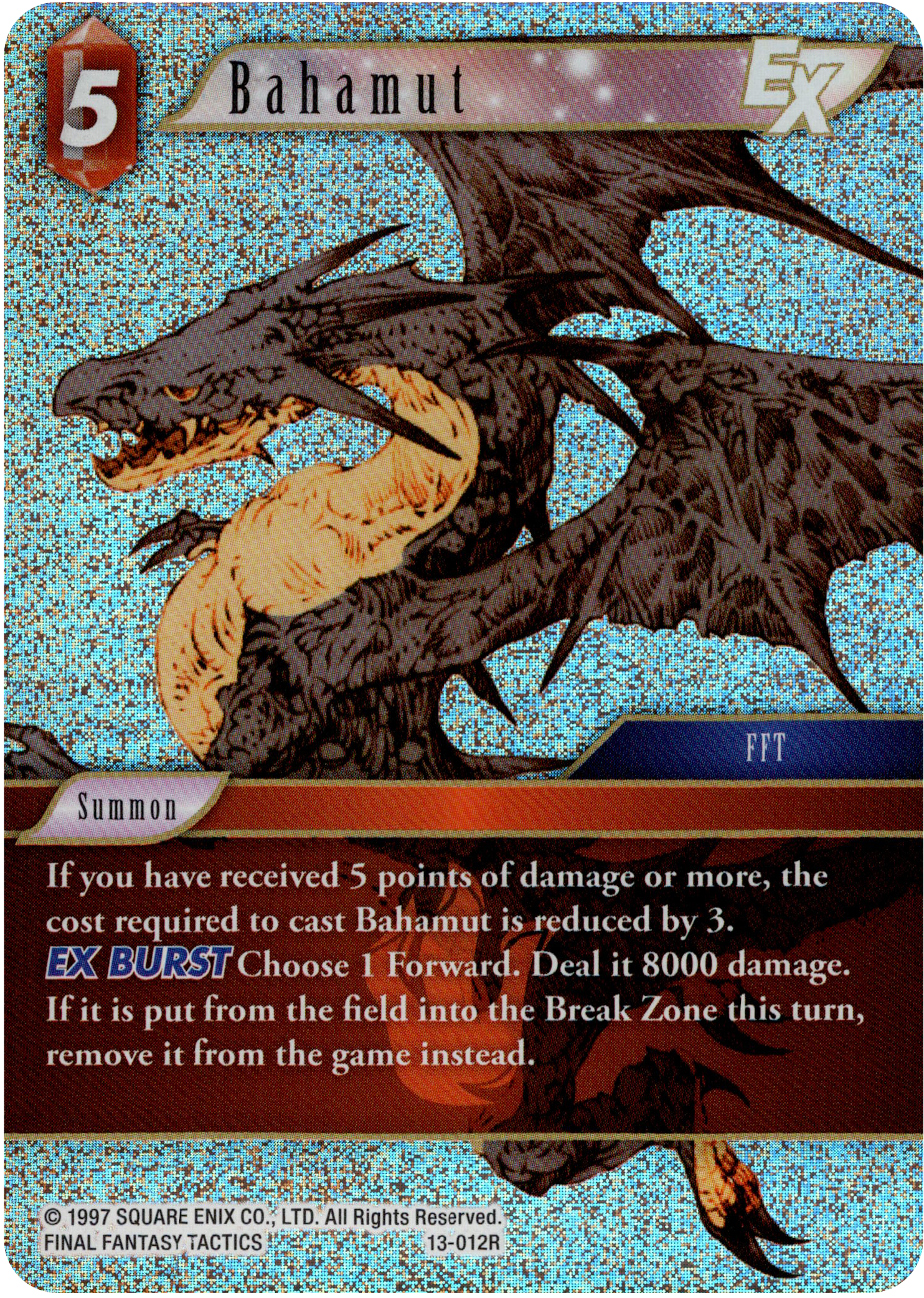 Bahamut - 13-012R - Opus XIII - Foil - Card Cavern
