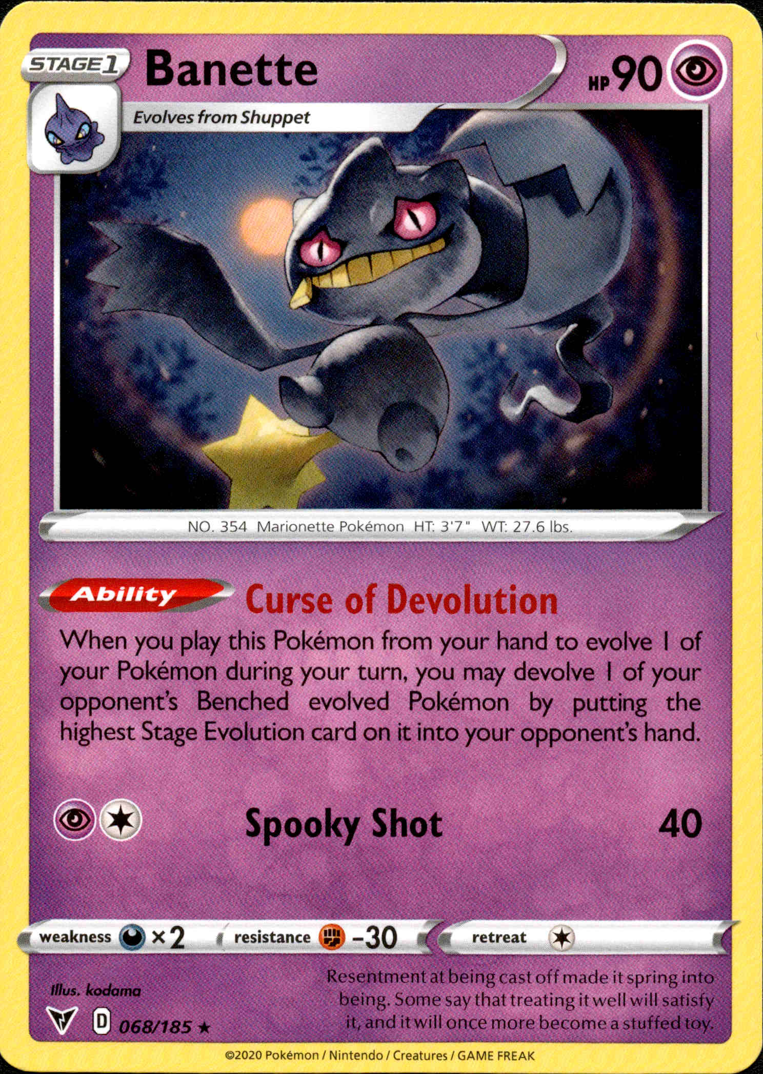 Banette - 068/185 - Vivid Voltage - Card Cavern