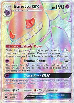 Banette GX Hyper Rare - 174/168 - Celestial Storm - Holo - Card Cavern