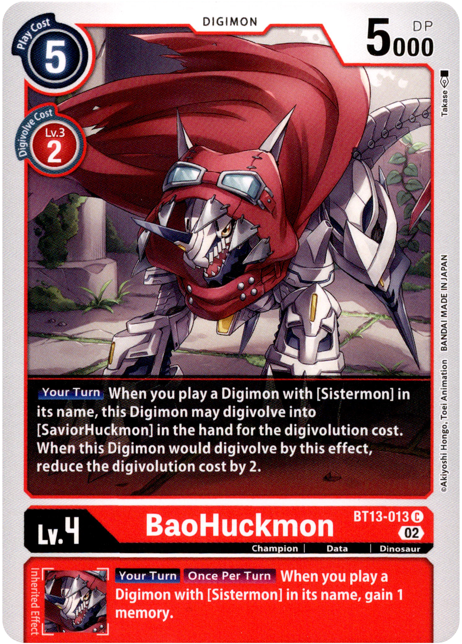 BaoHuckmon - BT13-013 C - Versus Royal Knight - Card Cavern