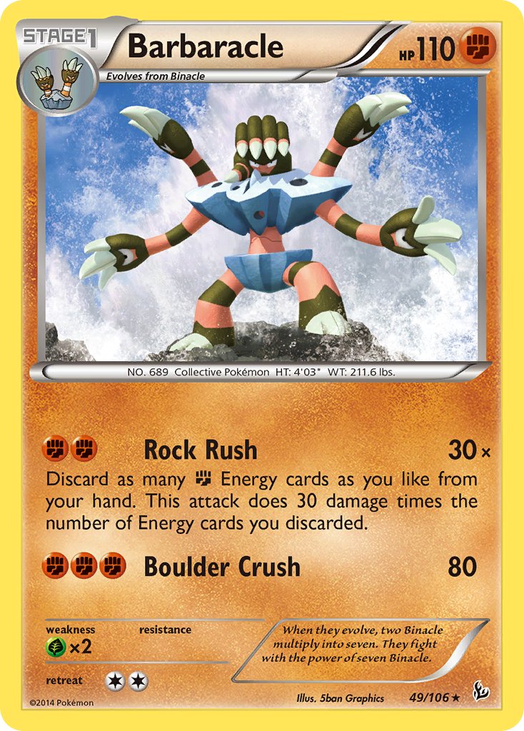 Barbaracle - 49/106 - Flashfire - Card Cavern