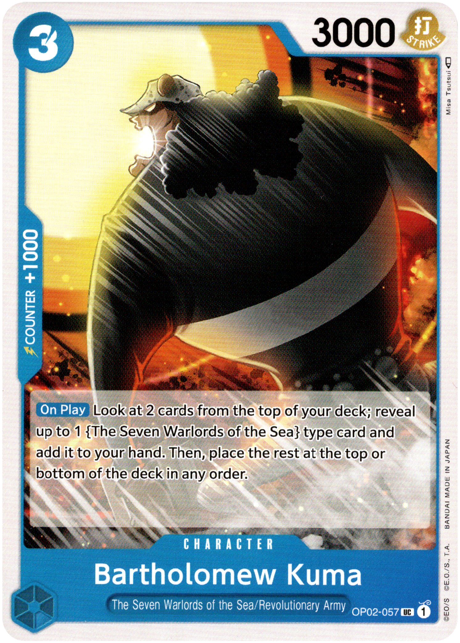 Bartholomew Kuma - OP02-057 - Paramount War - Card Cavern