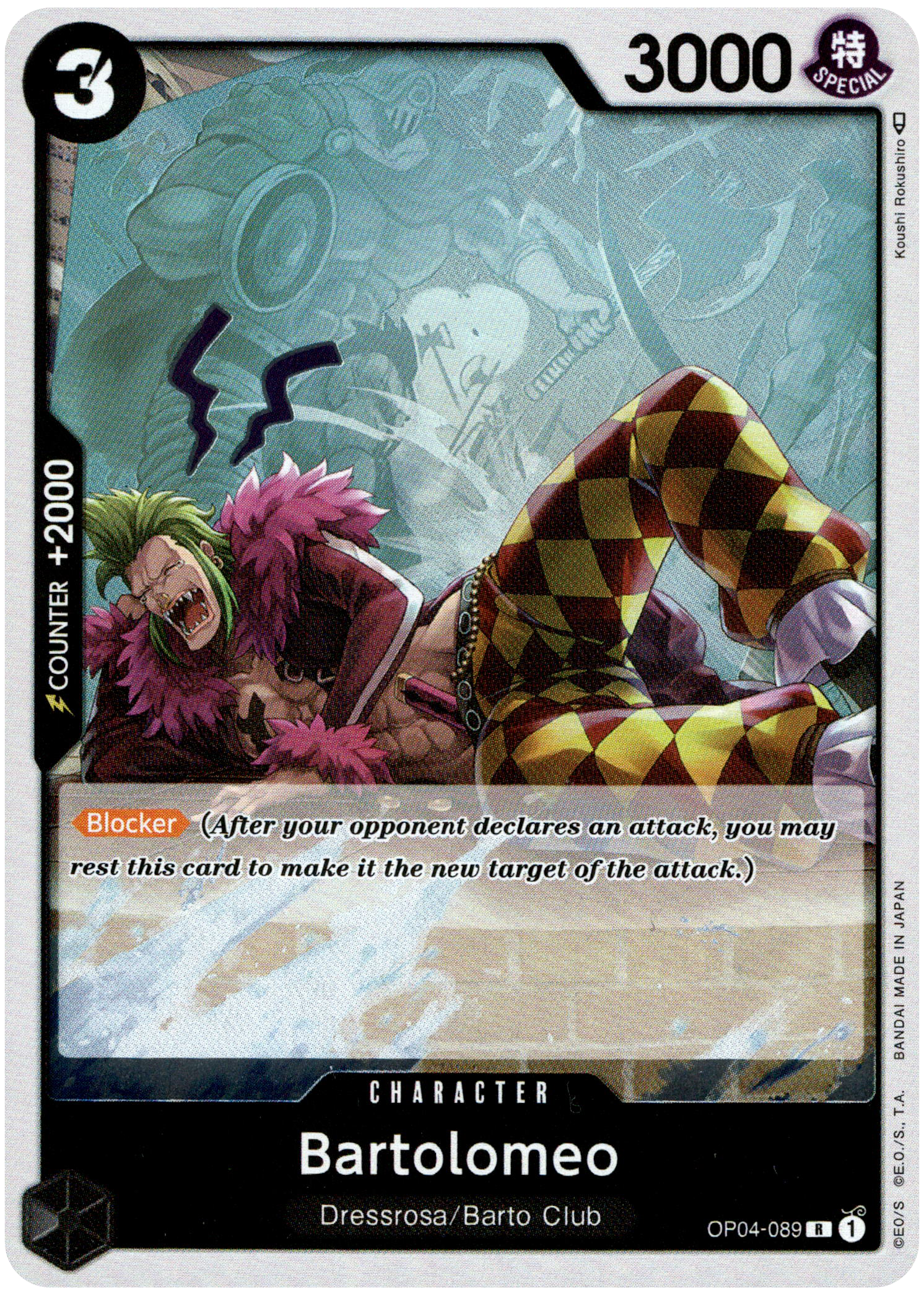 Bartolomeo - OP04-089 R - Kingdoms of Intrigue - Foil - Card Cavern