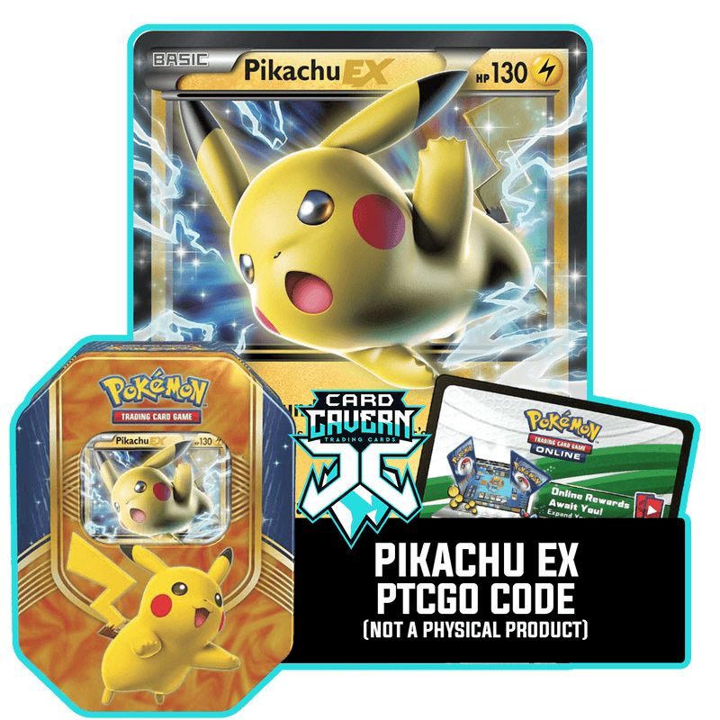 Pikachu EX XY174 PTCGL Code Card Cavern Trading Cards, LLC Pikachu EX XY174 PTCGL Code Card Cavern Trading Cards, LLC