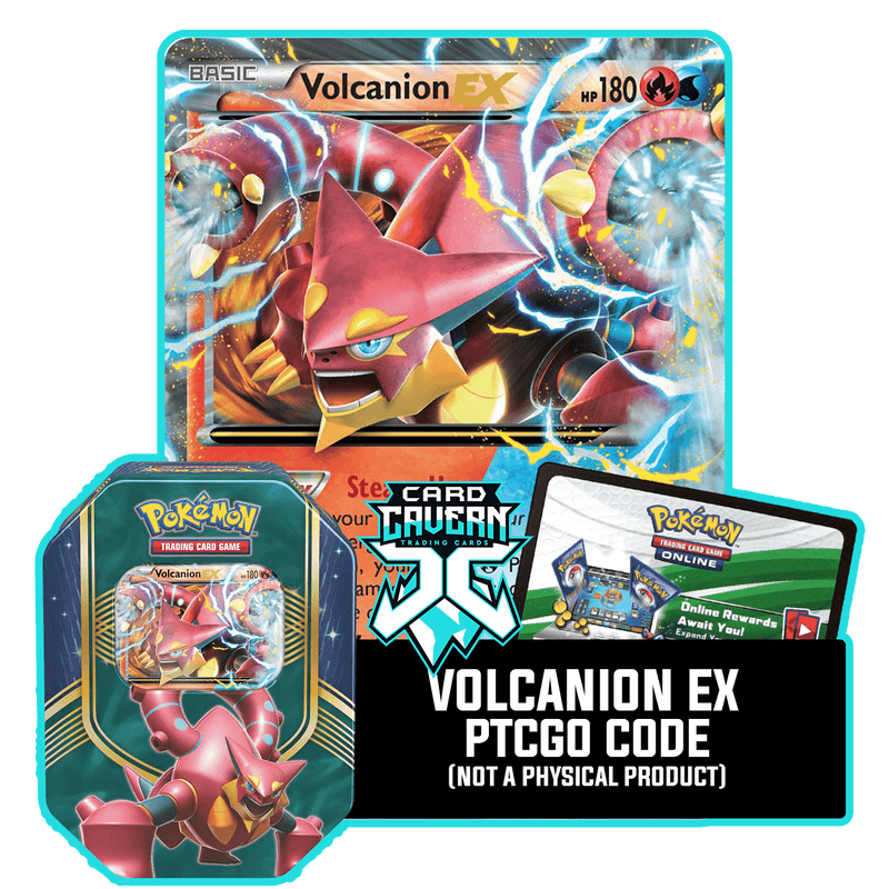Battle Heart Tin: Volcanion EX - Mountain's Fury deck - PTCGO Code - Card Cavern