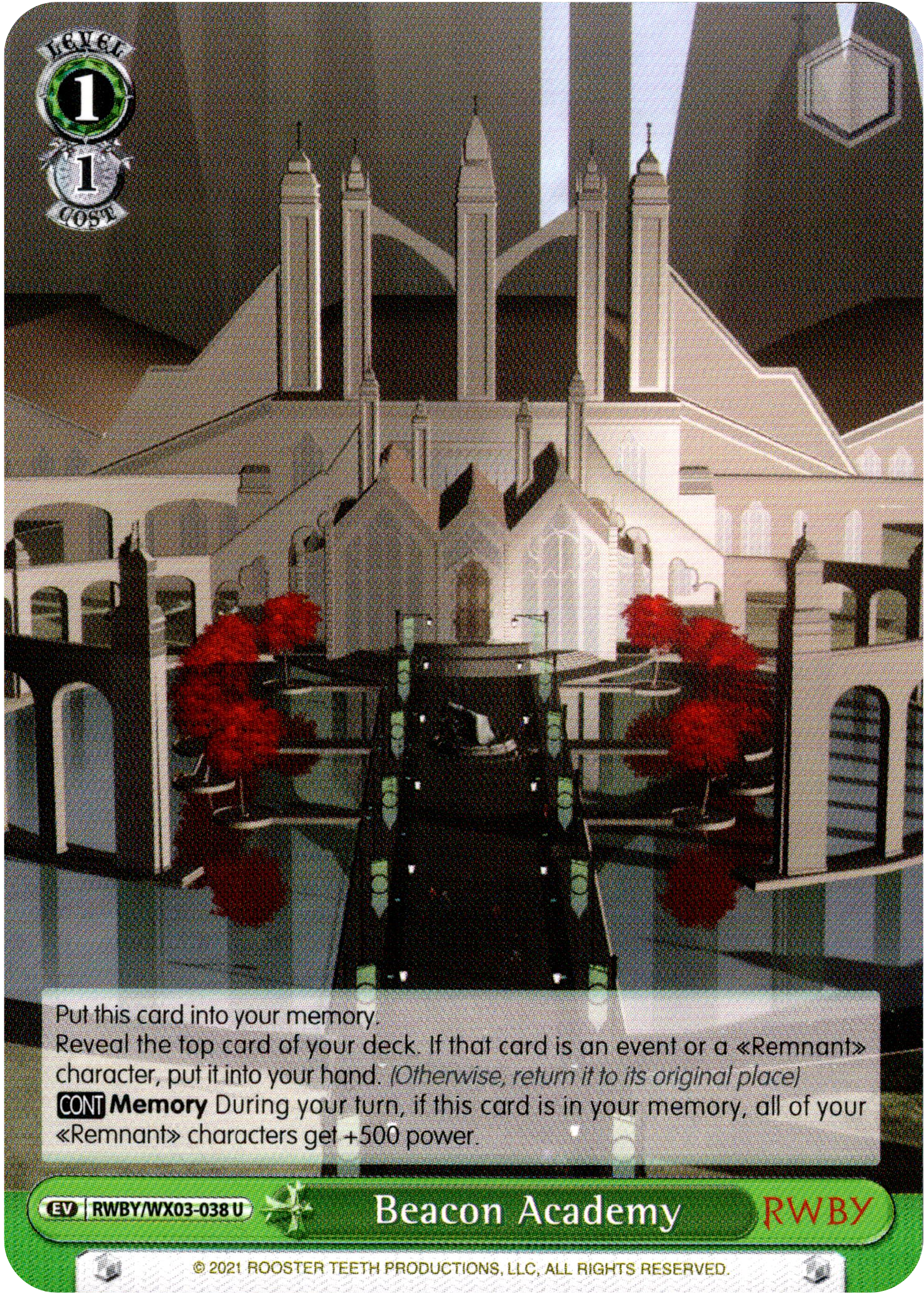 Beacon Academy - RWBY/WX03-038 - RWBY - Card Cavern
