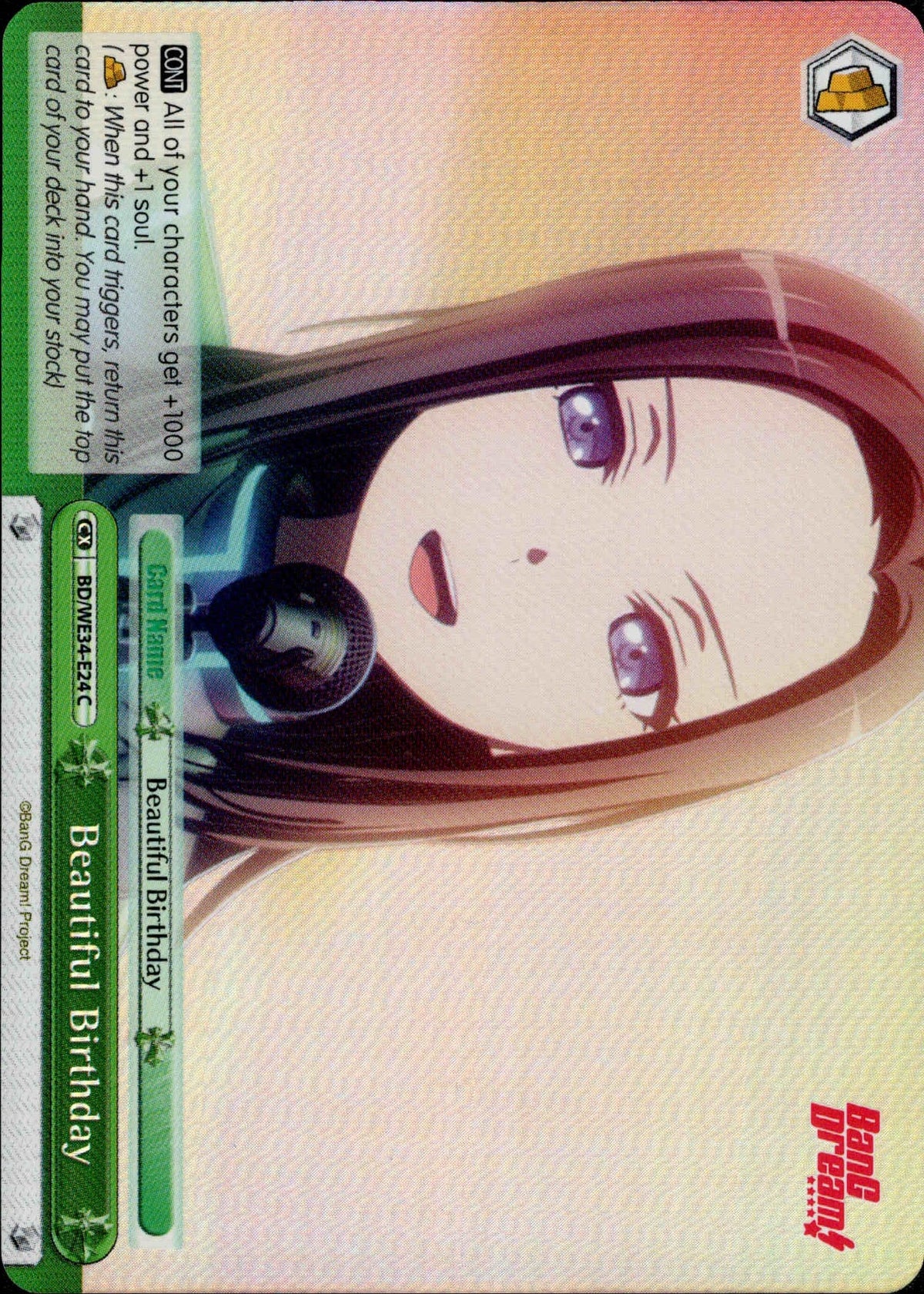Beautiful Birthday - BD/WE34-E24 - Morfonica×RAISE A SUILEN - Parallel - Card Cavern