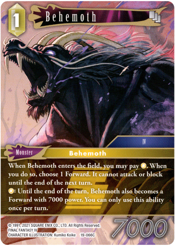 Behemoth - 19-066C - From Nightmares - Card Cavern