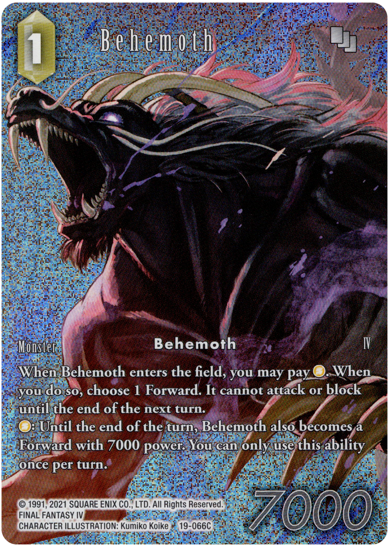 Behemoth Full Art - 19-066C - From Nightmares - Foil – Card Cavern ...
