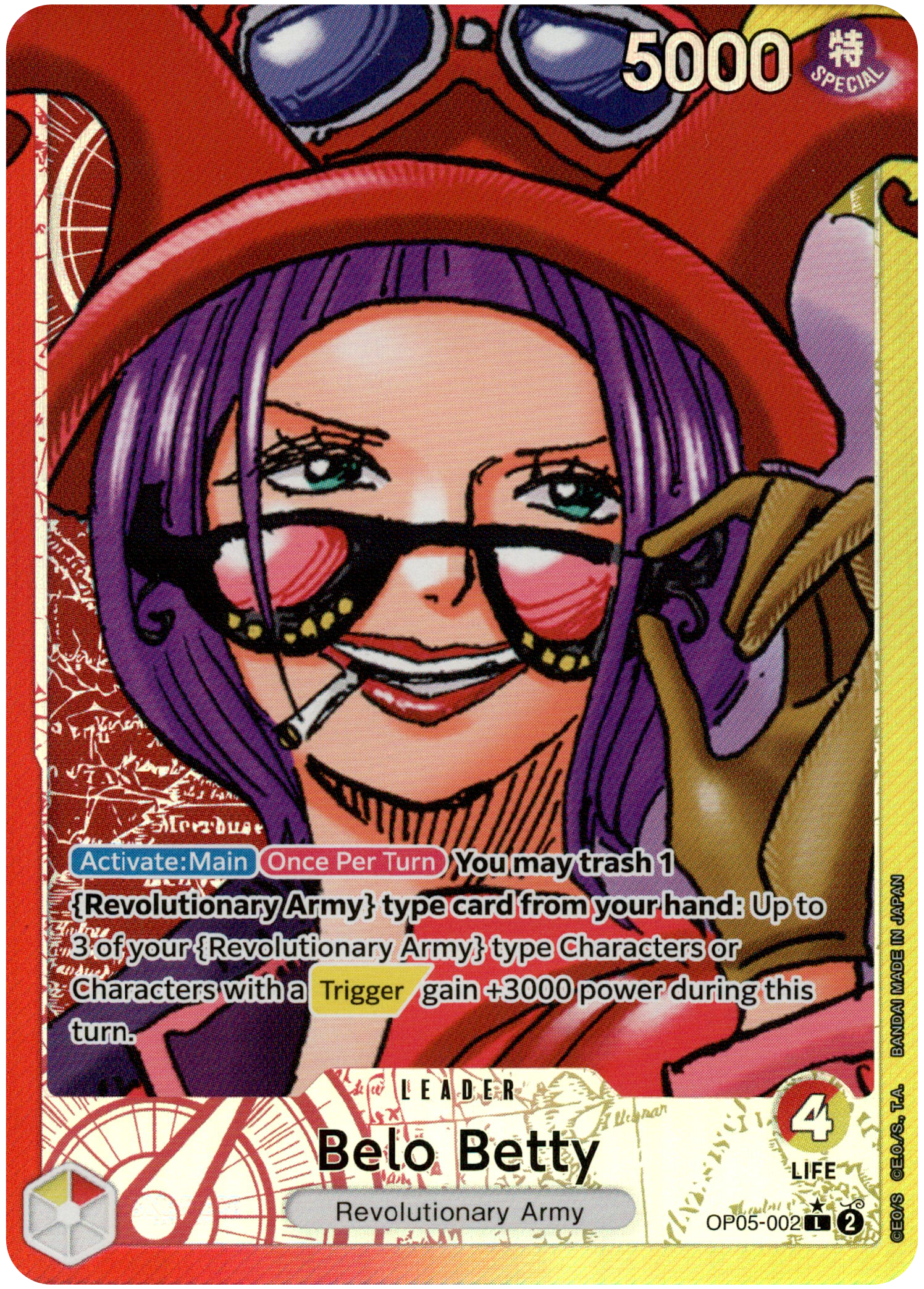 Belo Betty Alternate Art - OP05-002 - Awakening of the New Era - Foil - Card Cavern