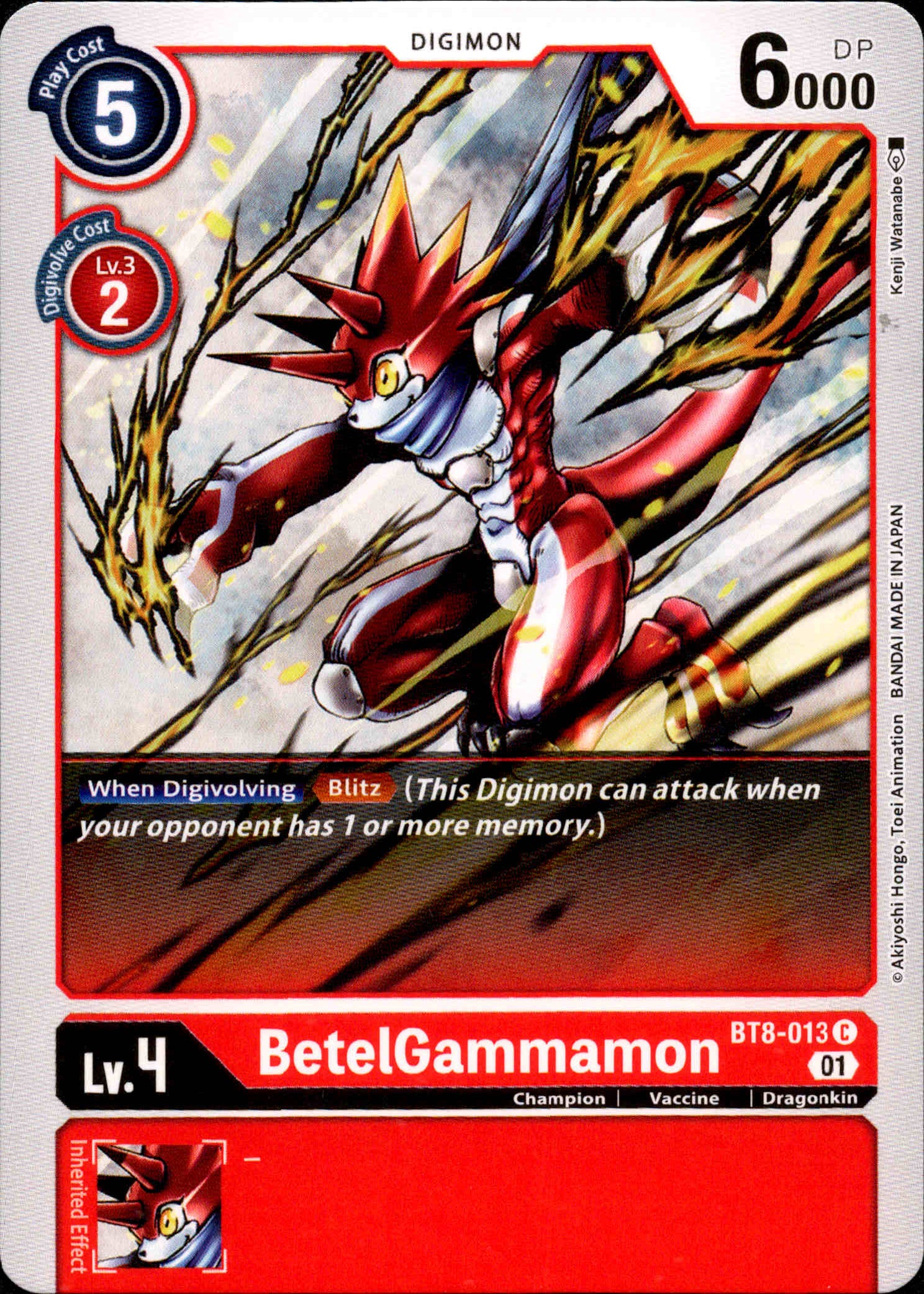 BetelGammamon - BT8-013 C - New Awakening - Card Cavern