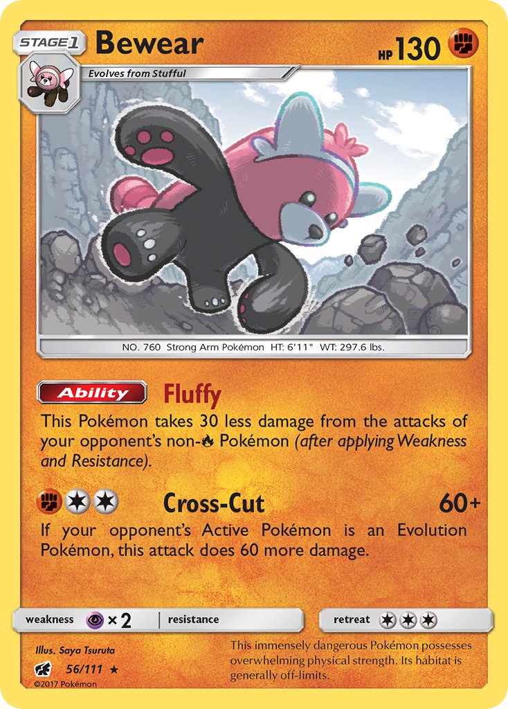 Bewear - 56/111 - Prerelease Kit Exclusive - Card Cavern