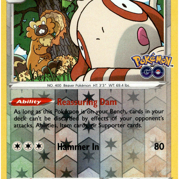 Bibarel - 060/078 - Pokemon Go - Reverse Holo Card Cavern Trading Cards, LLC Bibarel - 060/078 - Pokemon Go - Reverse Holo Card Cavern Trading Cards, LLC